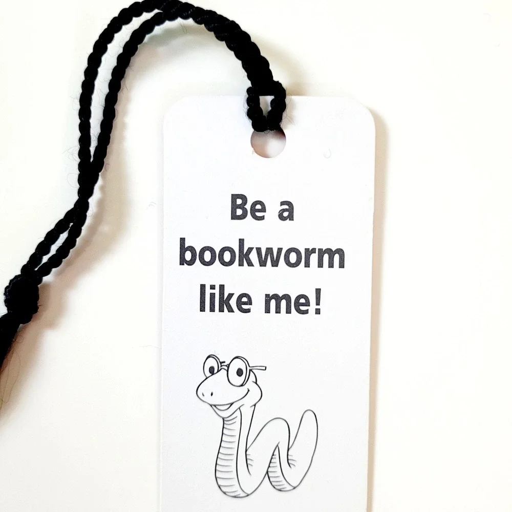 Vintage 90s Bookworm tassel Bookmark I like to Read Books Distinction Britain UK